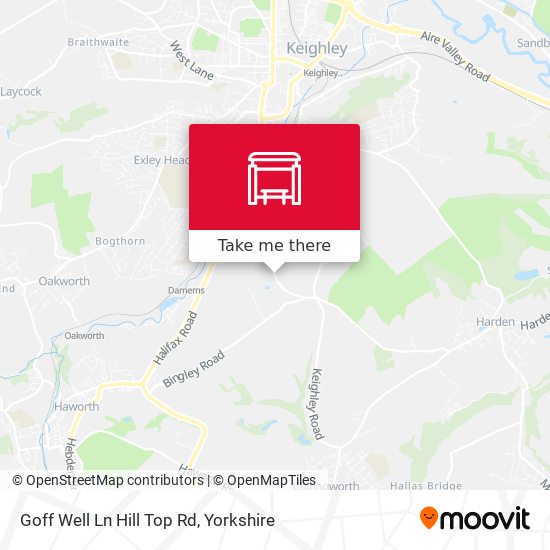 Goff Well Ln Hill Top Rd map