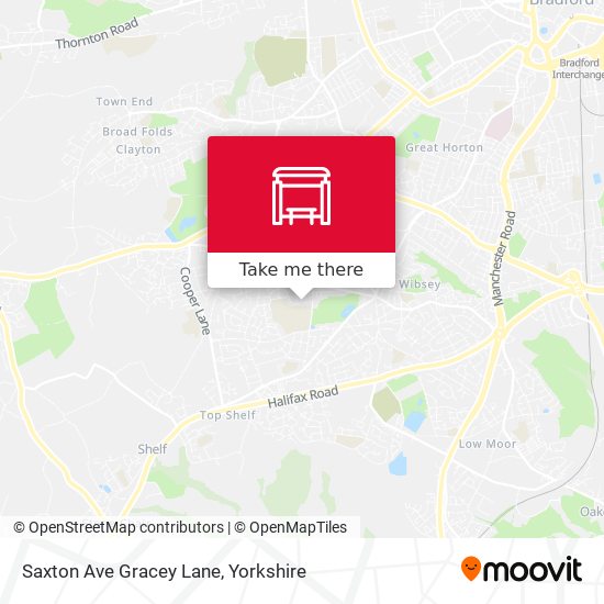 Saxton Ave Gracey Lane map