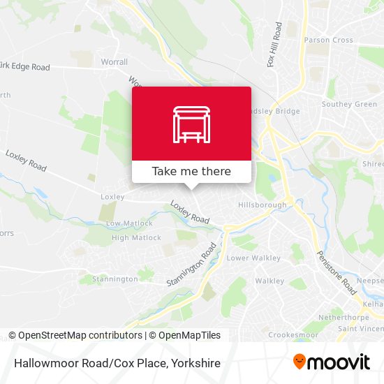 Hallowmoor Road/Cox Place map