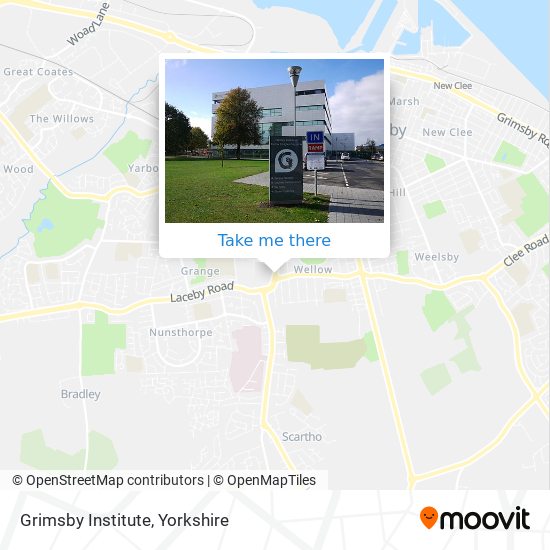 Grimsby Institute map