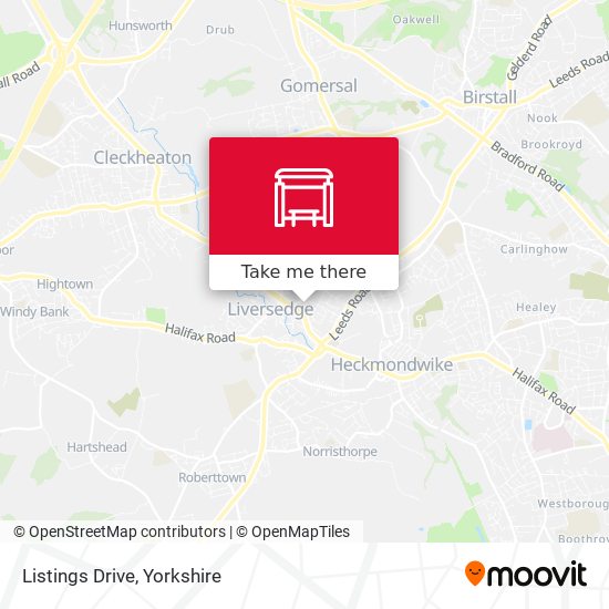 Listings Drive map