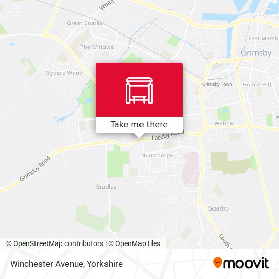 Winchester Avenue map