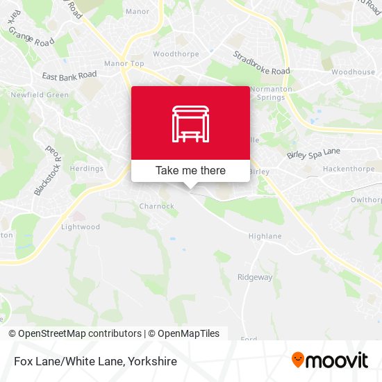 Fox Lane/White Lane map