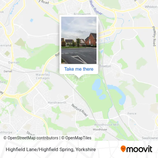 Highfield Lane / Highfield Spring map