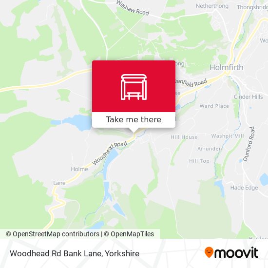 Woodhead Rd Bank Lane map