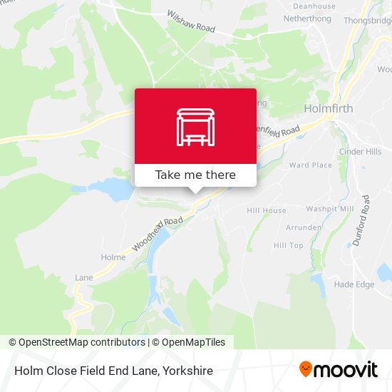 Holm Close Field End Lane map