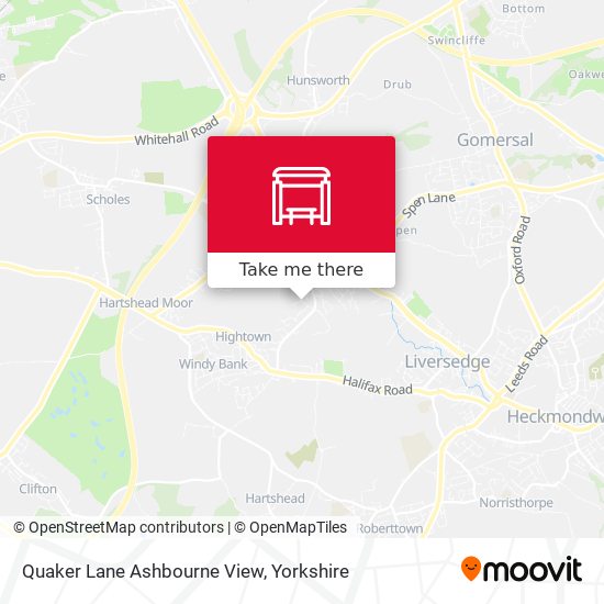 Quaker Lane Ashbourne View map