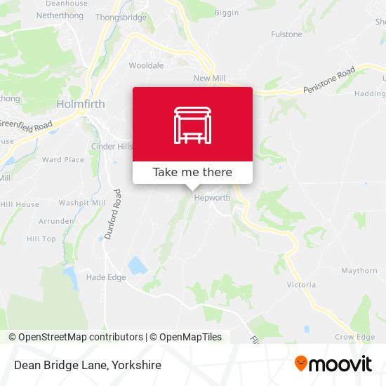 Dean Bridge Lane map