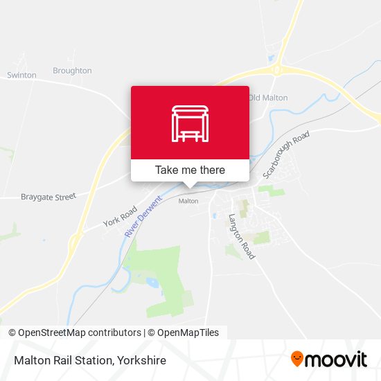 Malton Rail Station map