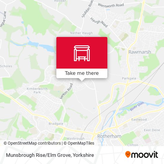 Munsbrough Rise/Elm Grove map