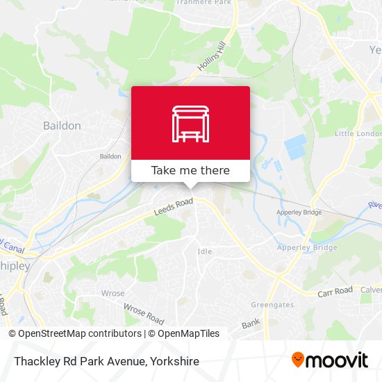 Thackley Rd Park Avenue map