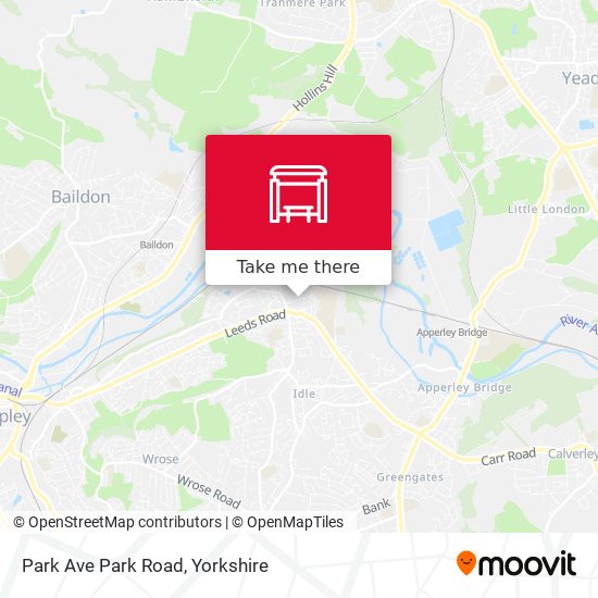 Park Ave Park Road map