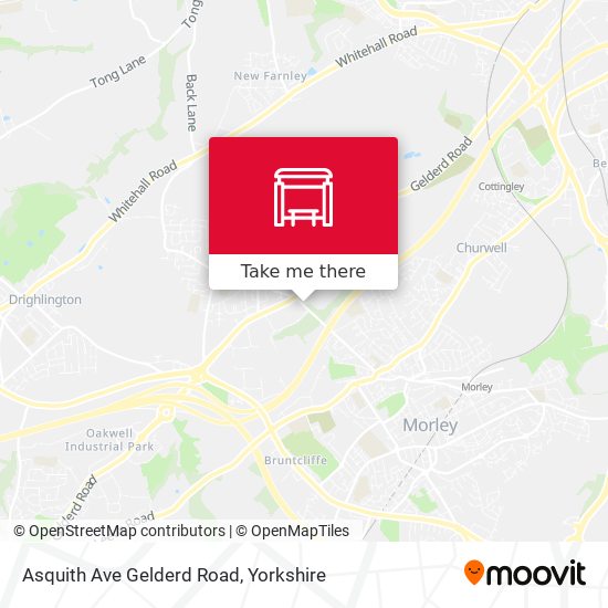 Asquith Ave Gelderd Road map