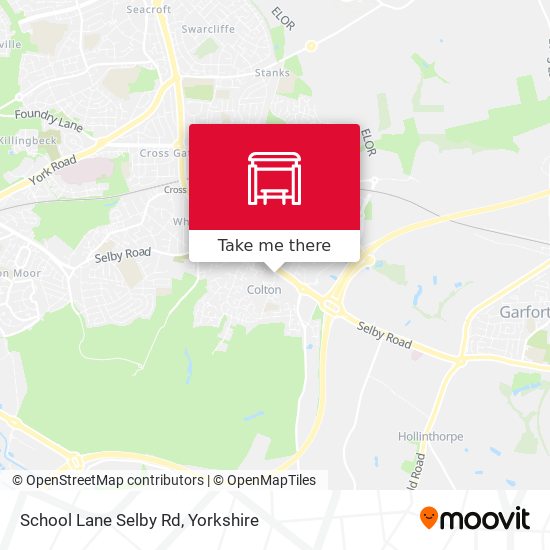 School Lane Selby Rd map