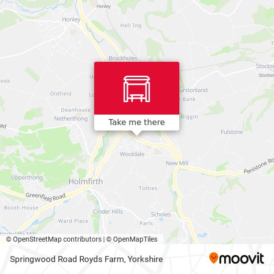 Springwood Road Royds Farm map
