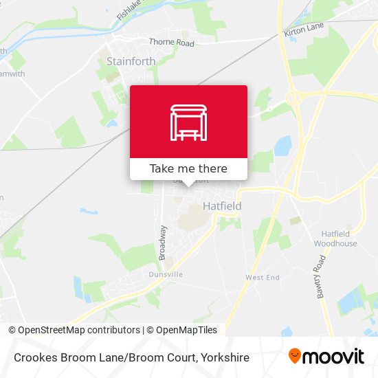 Crookes Broom Lane/Broom Court map