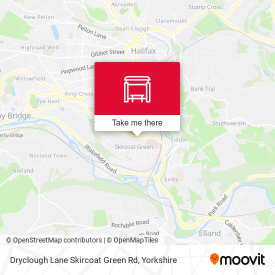 Dryclough Lane Skircoat Green Rd map