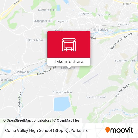 Colne Valley High School (Stop K) map