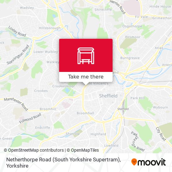 Netherthorpe Road (South Yorkshire Supertram) map