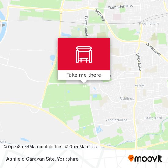 Ashfield Caravan Site map