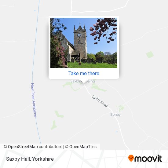 Saxby Hall map