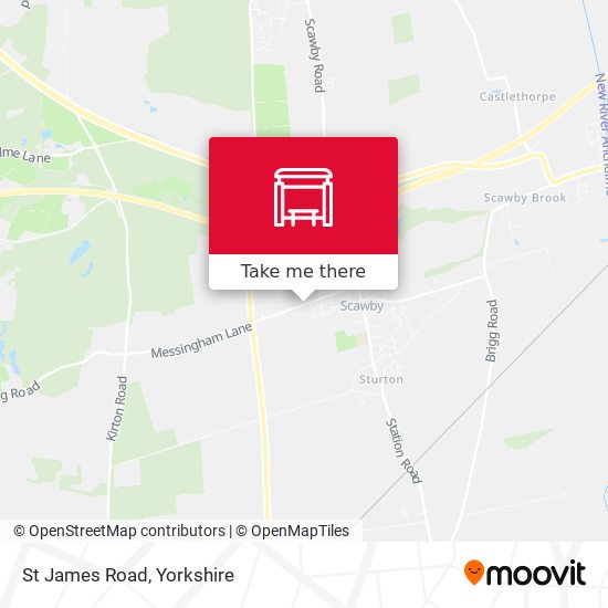 St James Road map