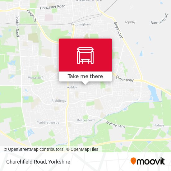 Churchfield Road map