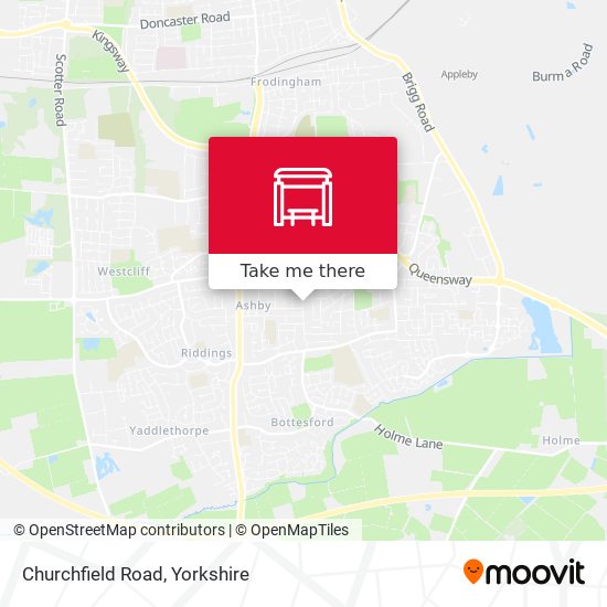 Churchfield Road map