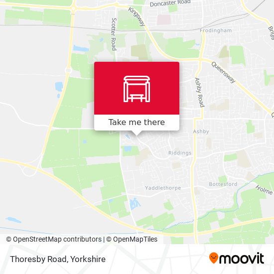 Thoresby Road map