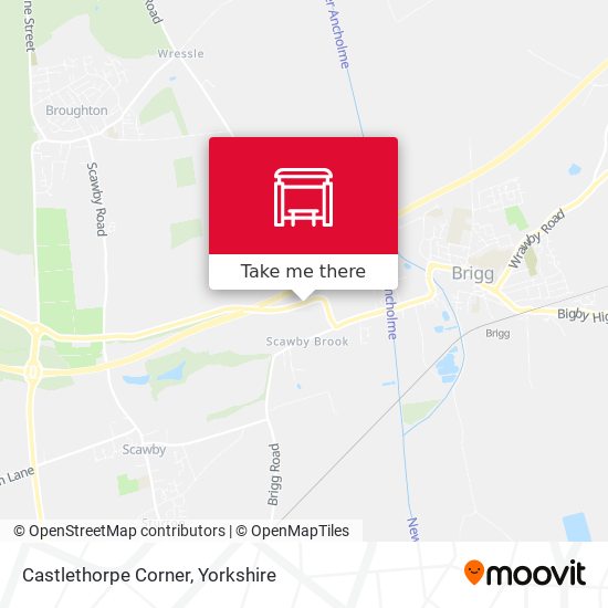 Castlethorpe Corner map