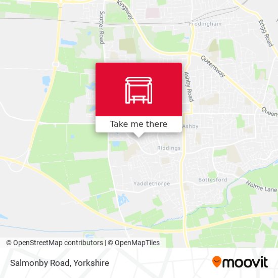 Salmonby Road map
