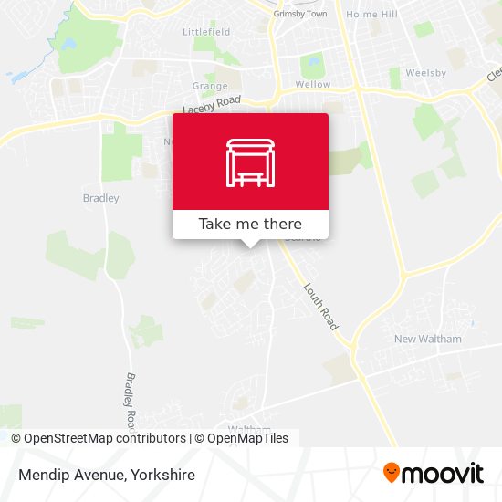 Mendip Avenue map