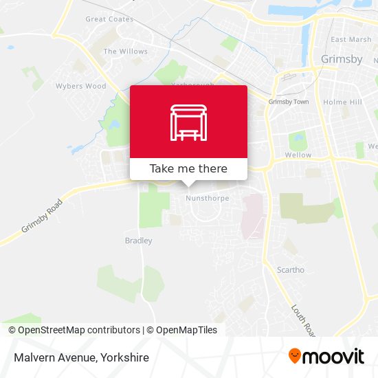 Malvern Avenue map