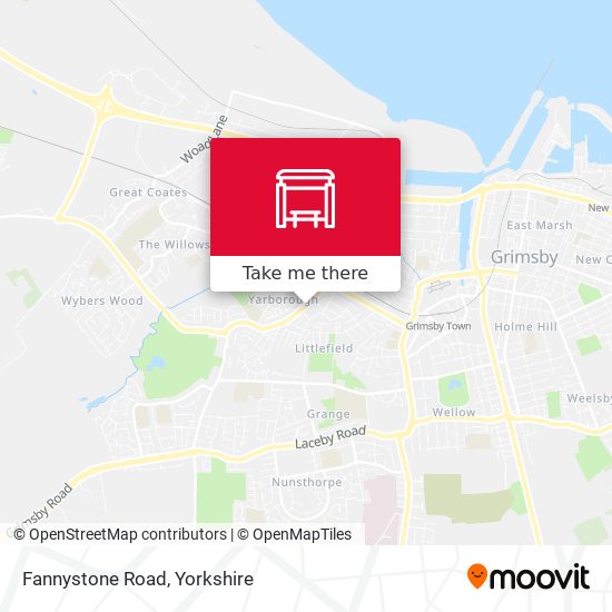 Fannystone Road map