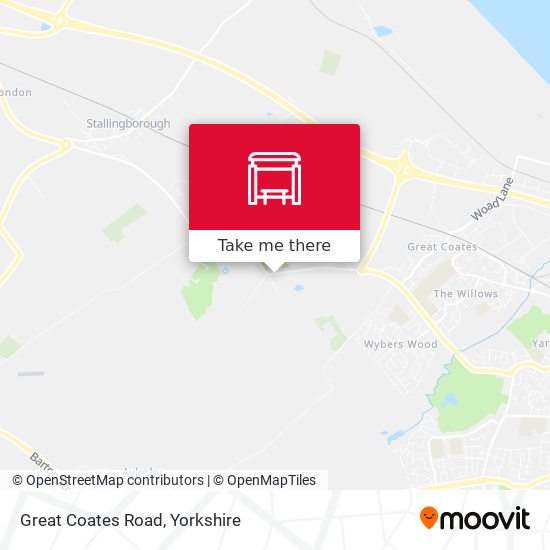 Great Coates Road map