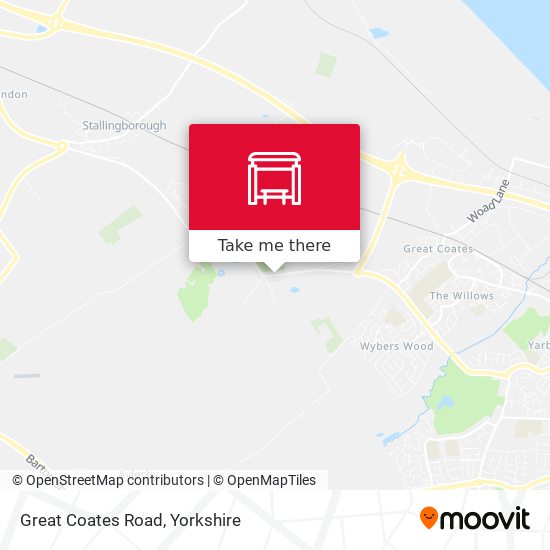 Great Coates Road map