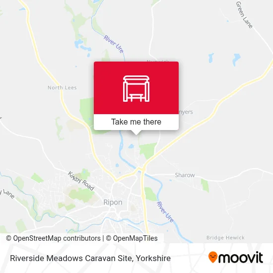 Riverside Meadows Caravan Site map