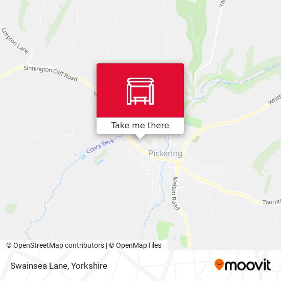 Swainsea Lane map