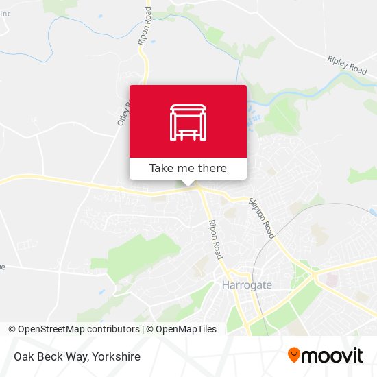 Oak Beck Way map