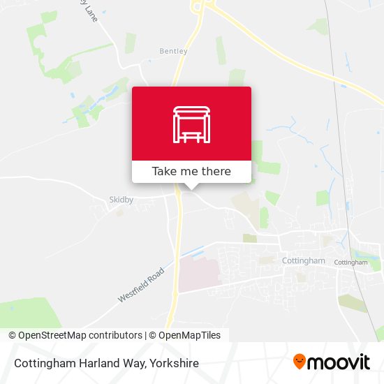Cottingham Harland Way map