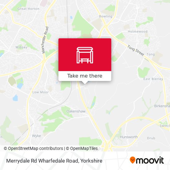 Merrydale Rd Wharfedale Road map