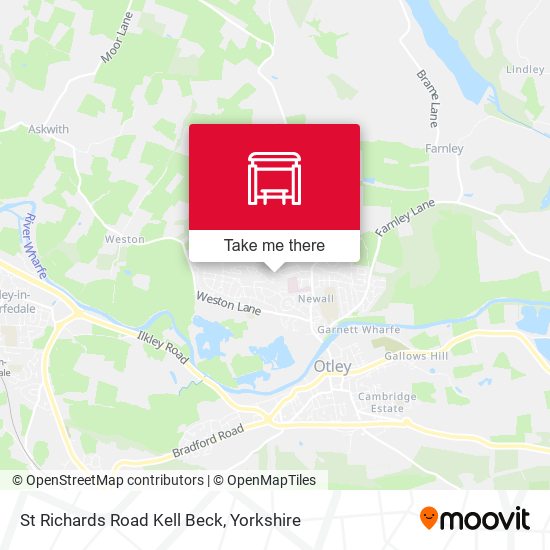 St Richards Road Kell Beck map