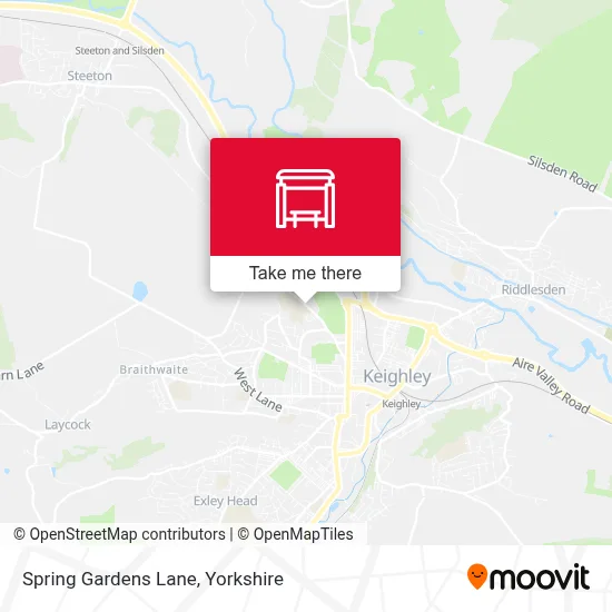 Spring Gardens Lane map