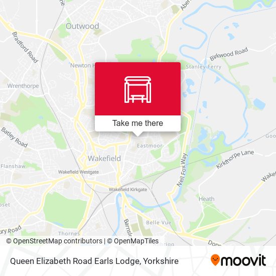 Queen Elizabeth Road Earls Lodge map
