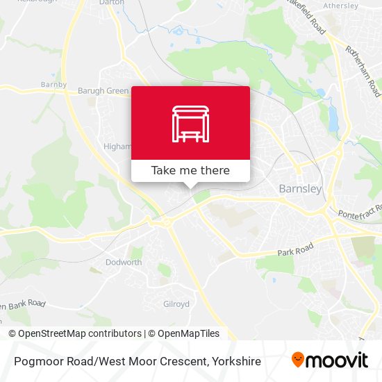 Pogmoor Road / West Moor Crescent map