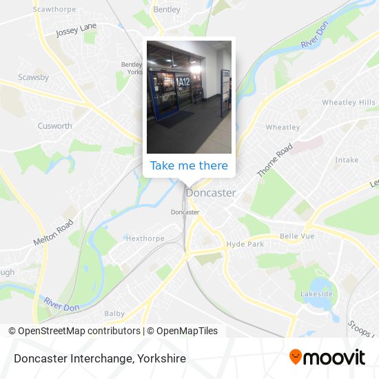 Doncaster Interchange map