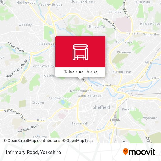 Infirmary Road map