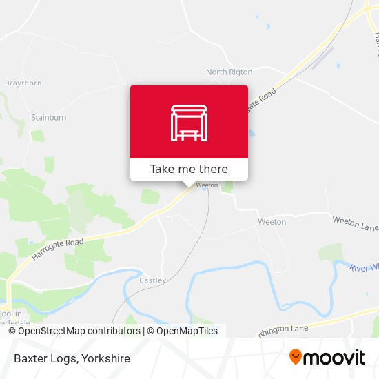 Baxter Logs map