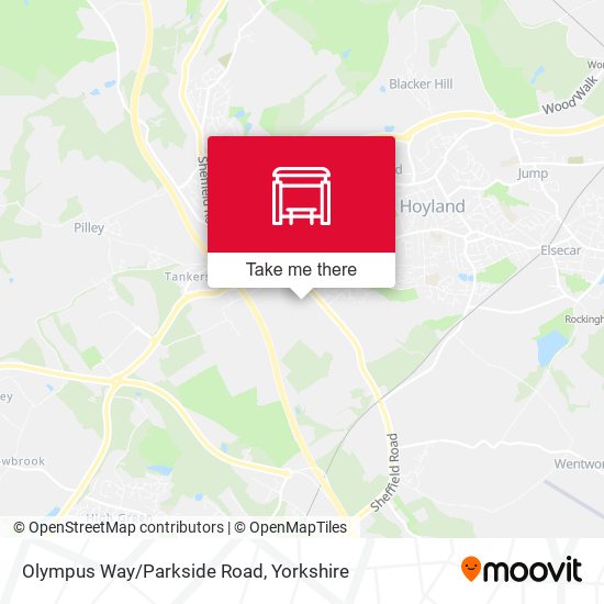 Olympus Way/Parkside Road map