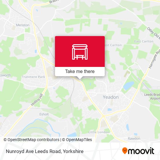 Nunroyd Ave Leeds Road map